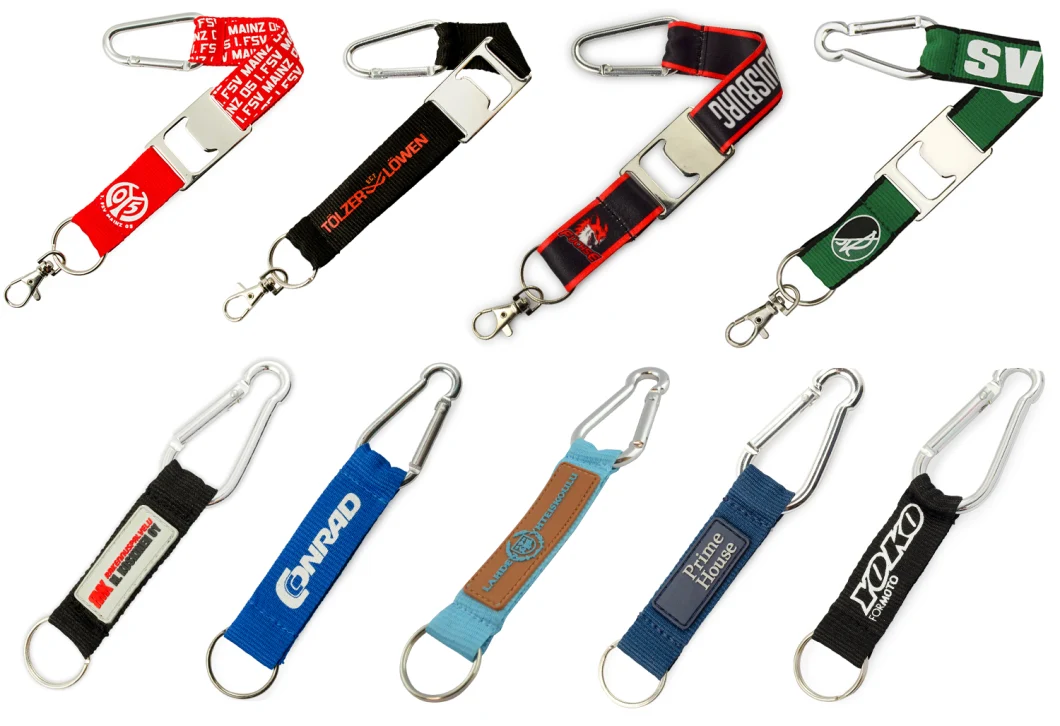 Custom Short Key Lanyard Plastic Metal Hook for Tube Lanyard