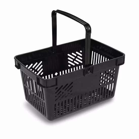 Panier en osier en plastique de conception de poignée de haute qualité (JS-SBN03)