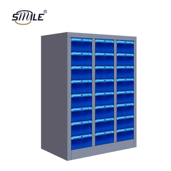 Boîte en plastique de stockage d'armoire de pièces d'outil de stockage d'armoire adaptée aux besoins du client par sourire